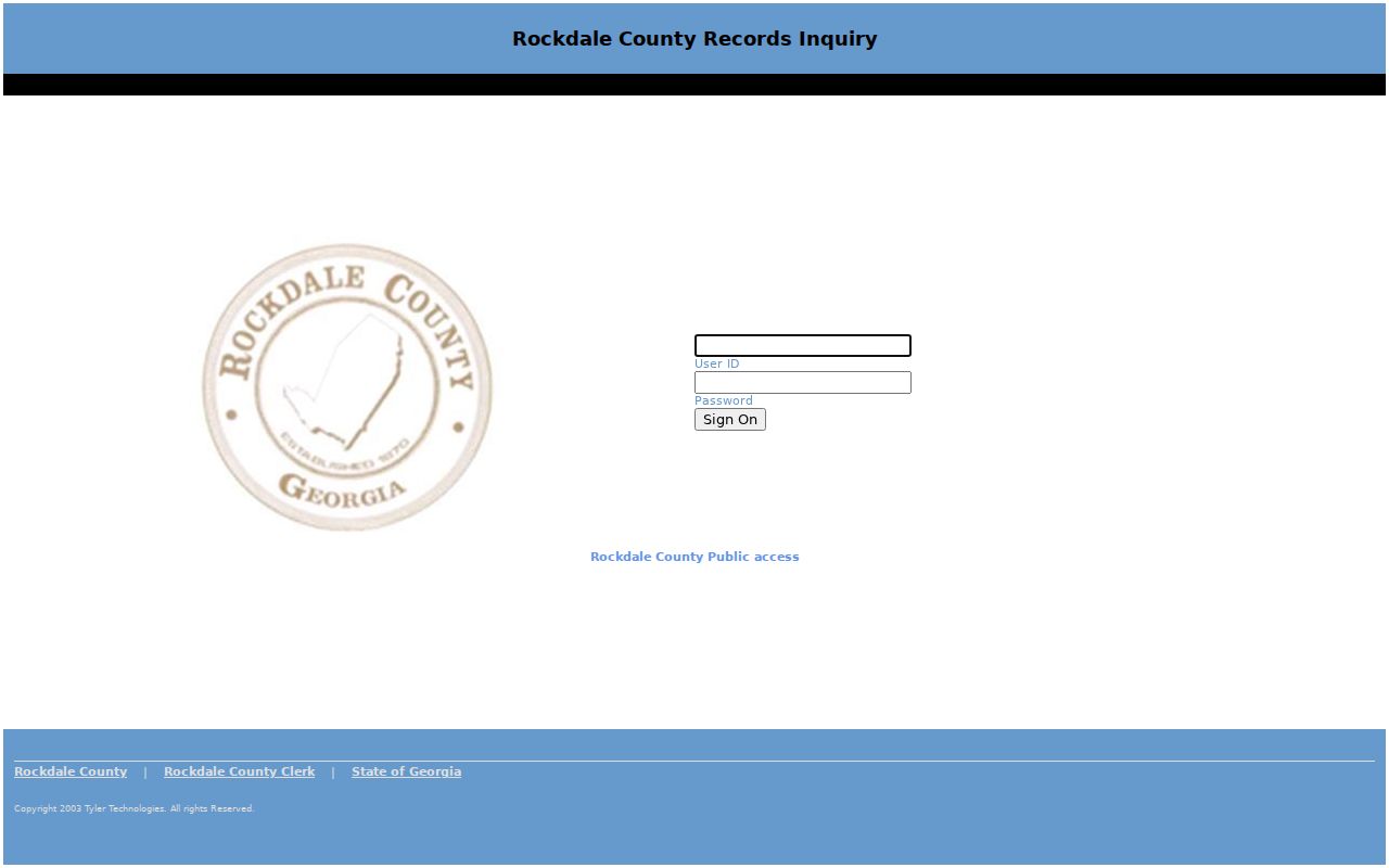 retired Rockdale Attorney Secure Access login frame