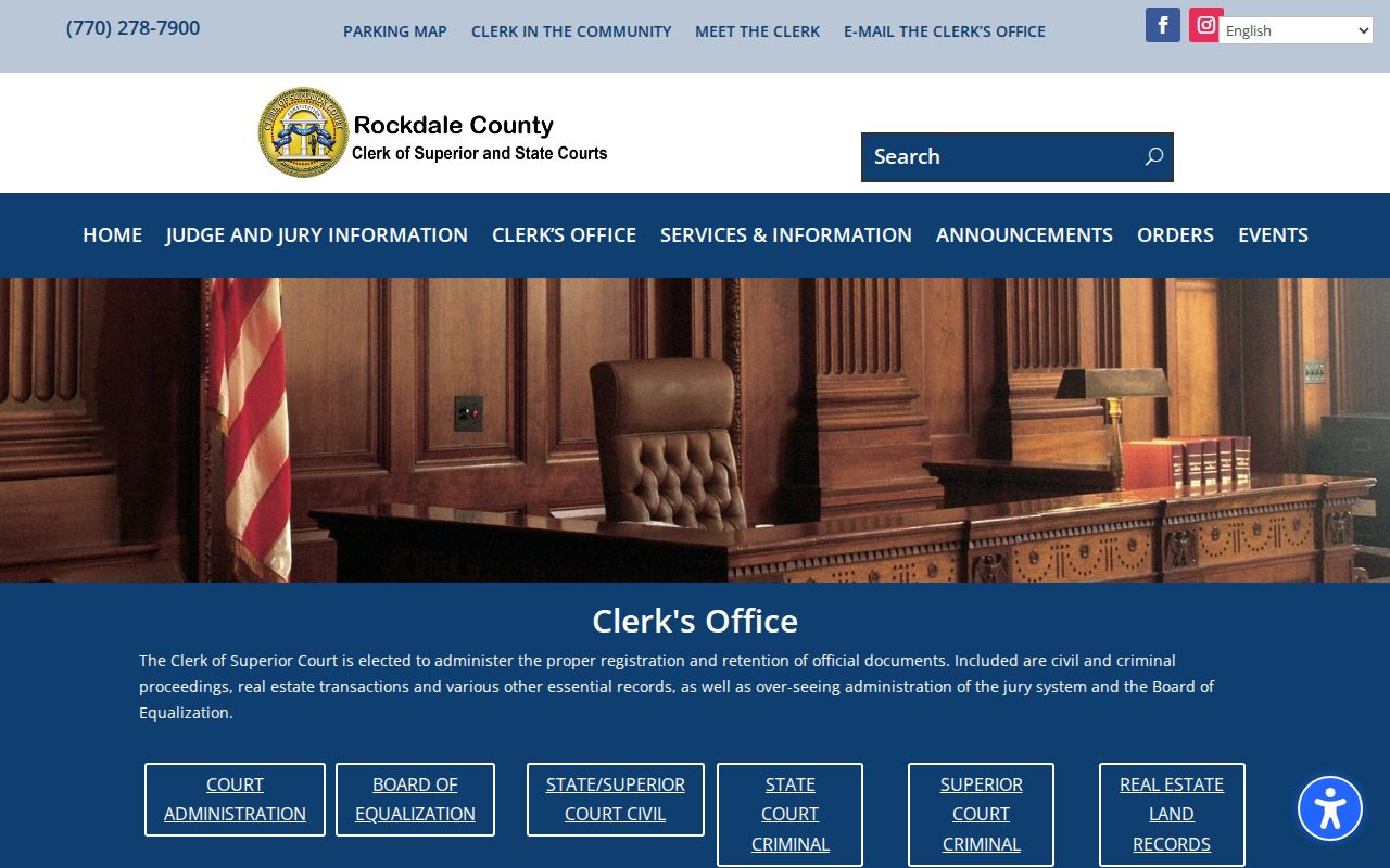 Rockdale County Clerk Civil Division public terminal and copy information